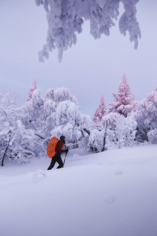 Уреньга, туризм, зимний туризм, Урал, Южный Урал Продолжаем подъемphoto preview