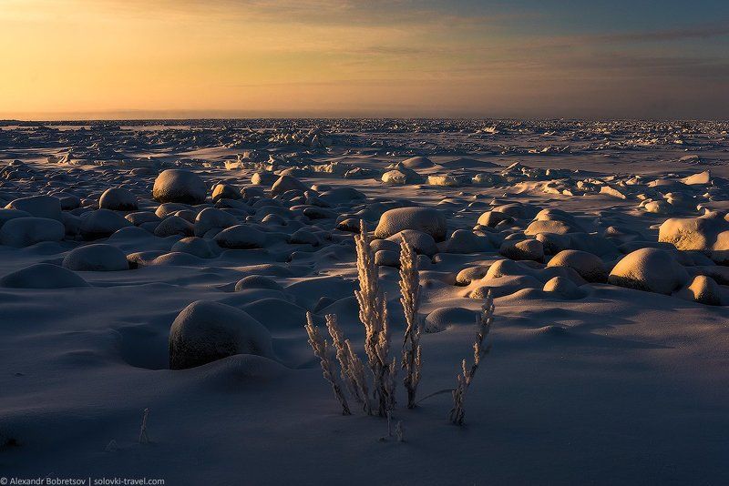 Белое, Зима, Море, Остров, Север, Соловки ***photo preview