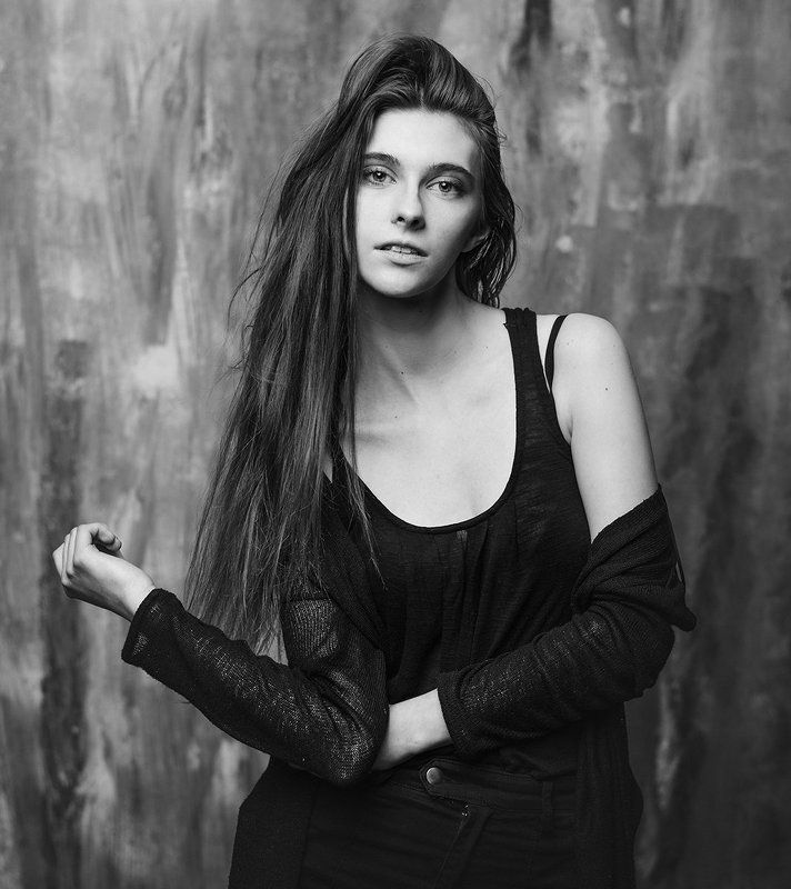 Art photo, Beautiful, Black, Black & white, Darkbeuty, Dress, Poland, Polishgirl, Portrait Aniaphoto preview