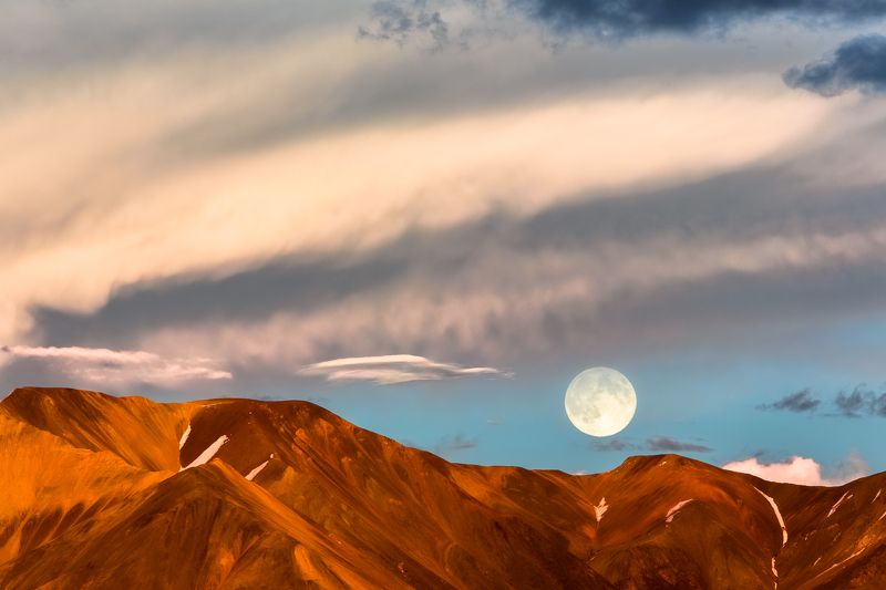 Суперлуние Вечер суперлуния на плато Укок. Русский Алтай 2014.photo preview