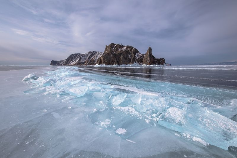 Байкал, Ольхон, Хобой, скалы, лед Хобой II фото превью