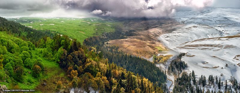 Zubr.photo, Адыгея, Времена года, Зима, Кавказ, Лаго-наки, Лето, Осень, Панорама, Плато, Природа, Сезоны Сезоны 2photo preview