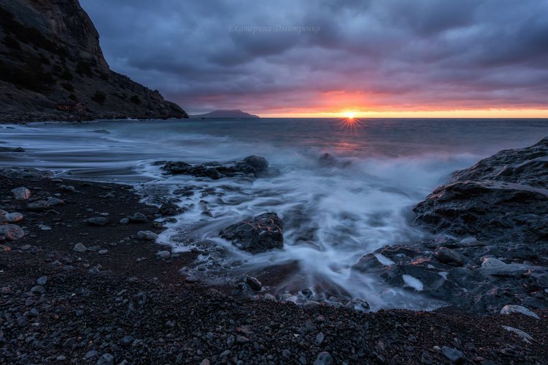 крым, новый свет, судак, море, пейзаж, природа, crimea, landscape, рассвет Январский рассвет в Синей бухтеphoto preview