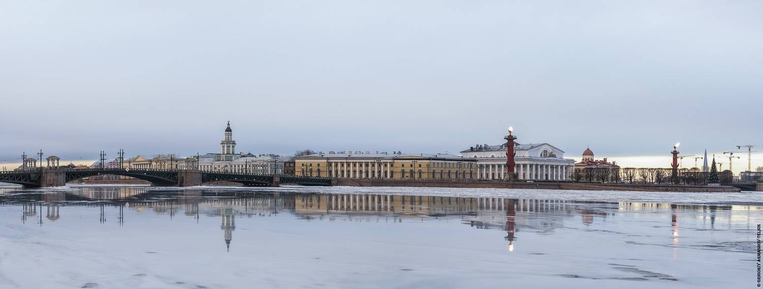 санкт-петербург, город, панорама, отражение, архитектура, Григорий Армашов-Тельник