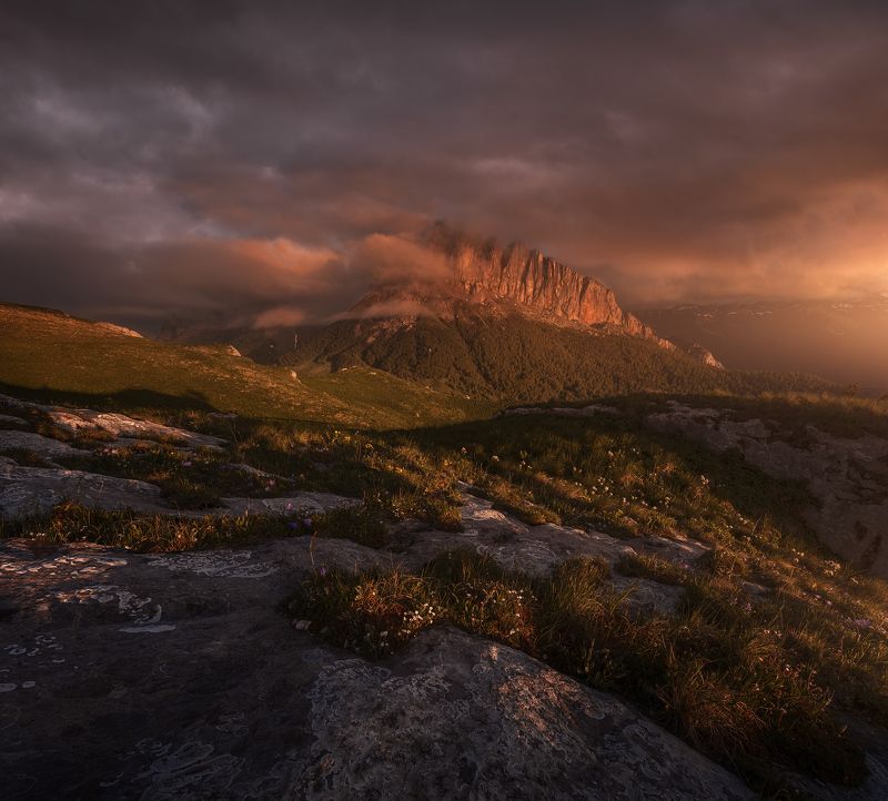 россия, ачешбоки, горы, чертовы ворота, закат, фототур, кавказ, адыгея, большой тхач Чертовы воротаphoto preview
