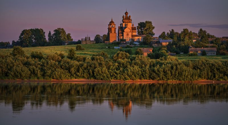 онега, турчасово, архангельская область Знойный вечерphoto preview