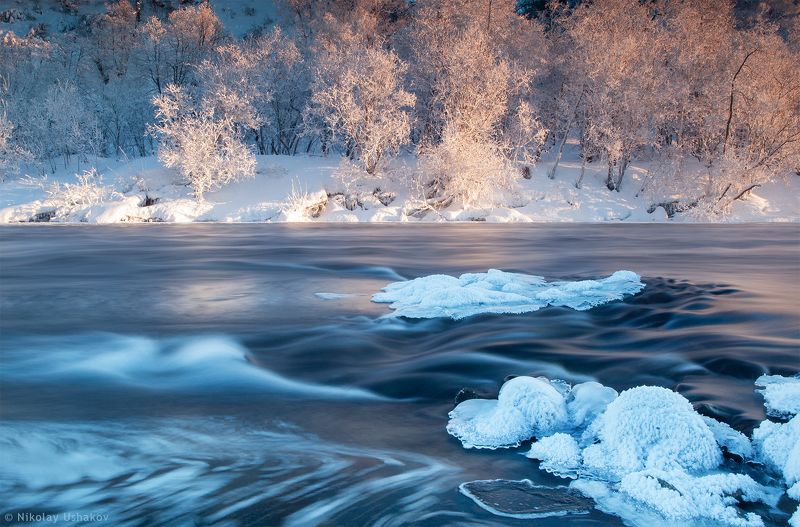 Камчатка, зима, река зимняя рекаphoto preview