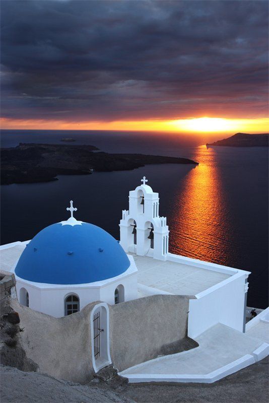 santorini, greece photo preview
