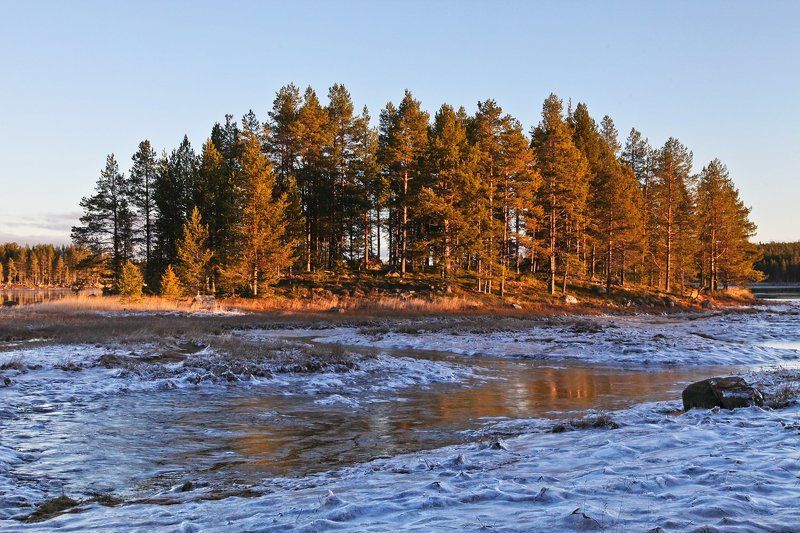 Белое море, Море, Нильмогуба, Осень Беломорье. Осень.photo preview