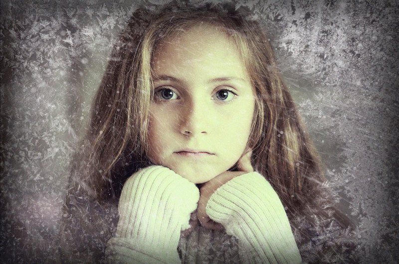 Winter, Window, Portrait, Girl, Child, Портрет, Ребенок, Девочка, Зима, Окно Margophoto preview