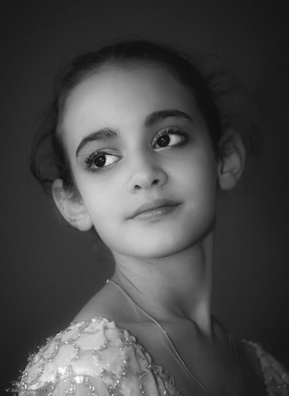 портрет, детский портрет, монохром ***photo preview