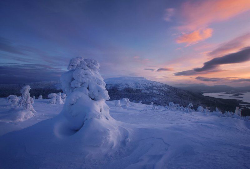 заполярье, кольский, кольский полуостров, кандалакша, мурманская Утро на Крестовой гореphoto preview
