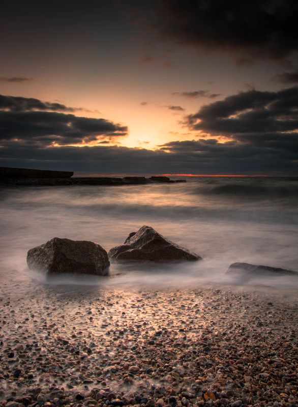 Выдержка, Камни природа, Рассвет, Утроморе, Фото камушкиphoto preview
