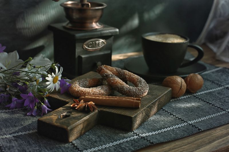 печение, печеньки, кофе, натюрморт Печение к кофе..photo preview