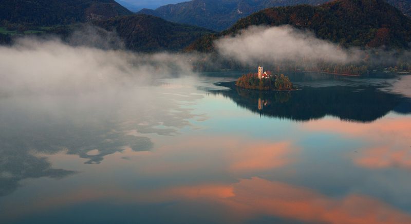 блед, озеро, словения, триглав, альпы, пейзаж, альпийский пейзаж, маленькая швейцария, bled, slovenia, alps Озеро Бледphoto preview