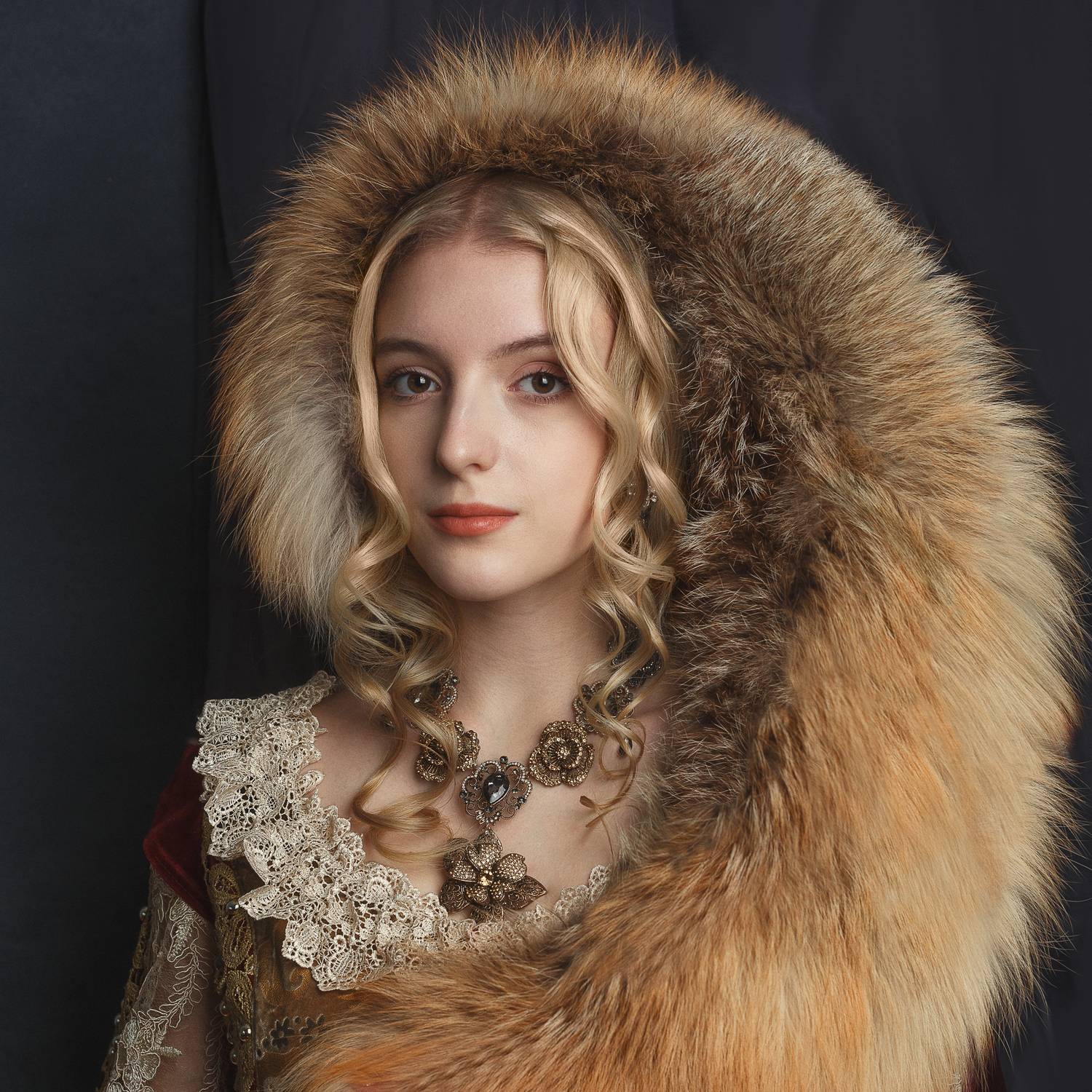 Лисичка. Автор: Ведмеденко Оксана Лисичка, красивая девушка, лицо, блондинка, взгляд, цвет, печать, Ведмеденко Оксана