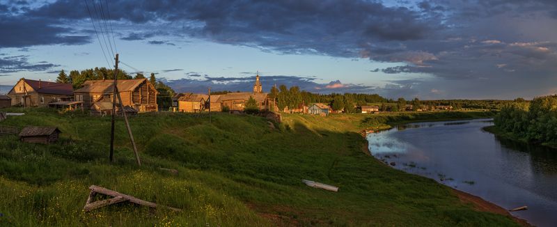 кимжа, архангельская область Летний вечерphoto preview