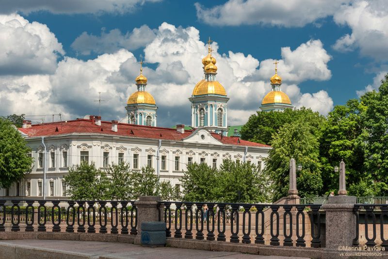 город, архитектура, санкт-петербург, набережная крюкова канала, николо-богоявленский морской собор, городской пейзаж Летний Крюков канал. Николо-Богоявленский морской собор.(фрагмент)photo preview