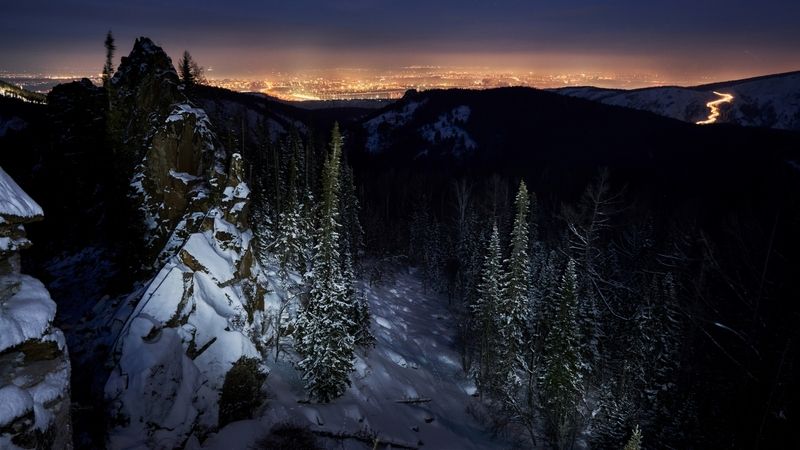 красноярские столбы Ночь на Столбахphoto preview