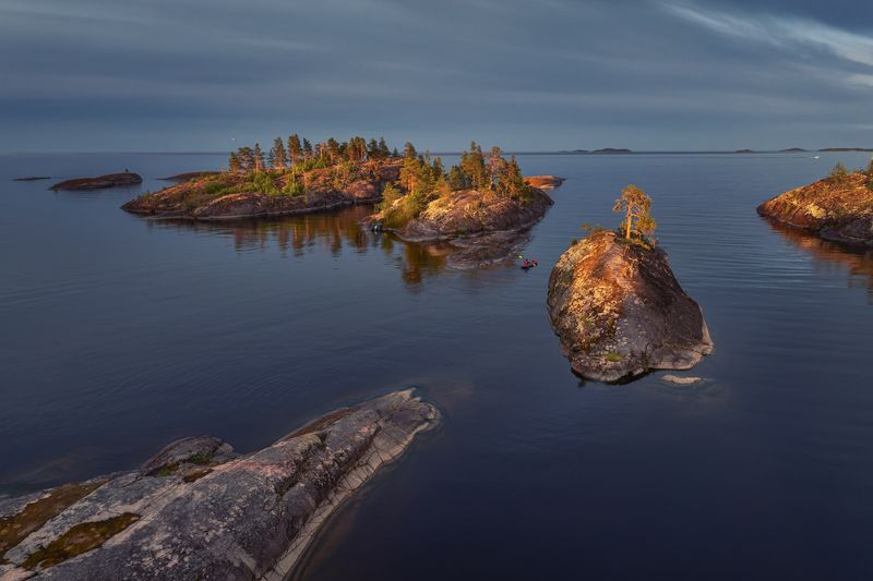 ладога Синий вечер на Ладоге....photo preview
