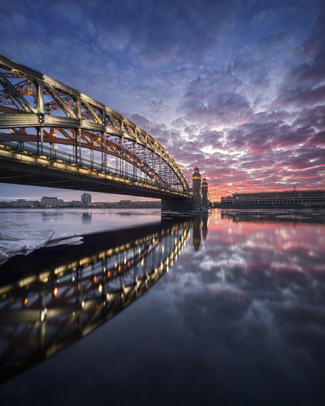 архитектура, петербург, питер, архитектурныйфотограф, город, городскойпейзаж Утро под мостомphoto preview