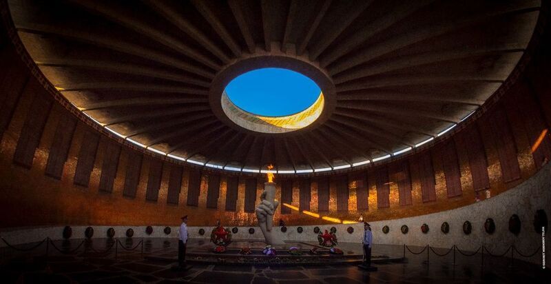 памятник, волгоград, архитектура, память, закат Мамаев Курганphoto preview