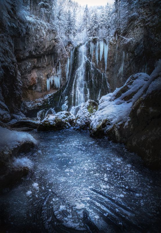 Salzburg, Austria, landscapes Icy Fallsphoto preview