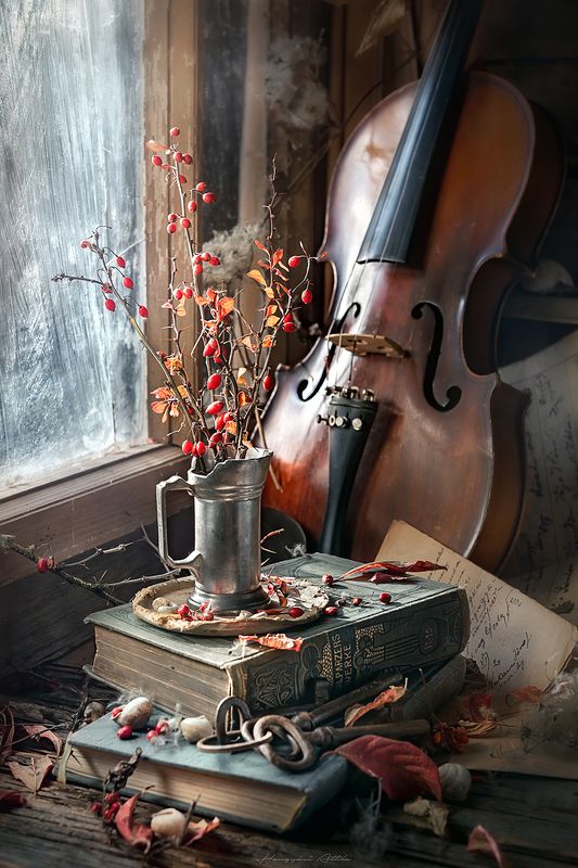 violin, still life Silent still lifephoto preview