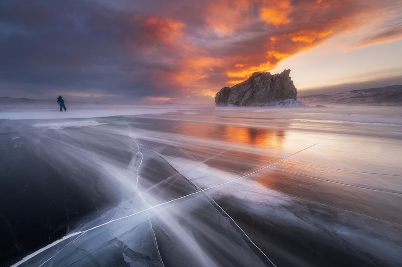 Байкал. Закатный штормphoto preview