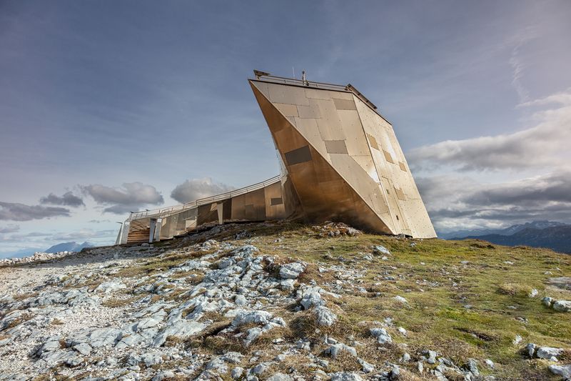 alps, mountains, sunset, bridge, platform, architecture, noah\\\'s ark, austria, Noah\'s Arkphoto preview