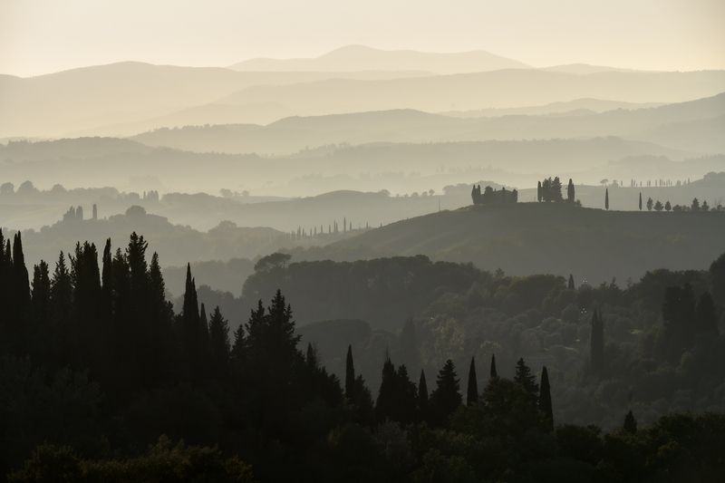 2024, осень, тоскана, туманные холмы тосканы Туманные холмы Тосканыphoto preview