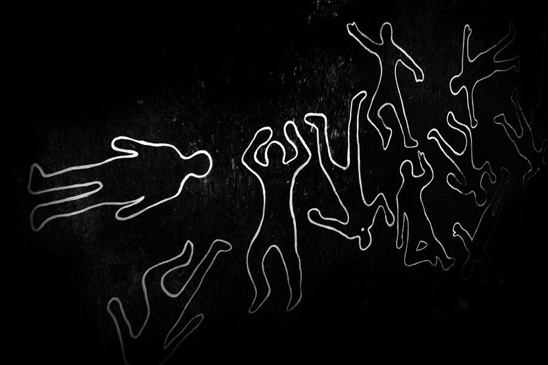 контур, человек, тьма Здесь были людиphoto preview