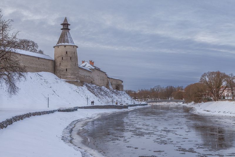 природа, небо, зима, река Февраль. На Пскове...photo preview