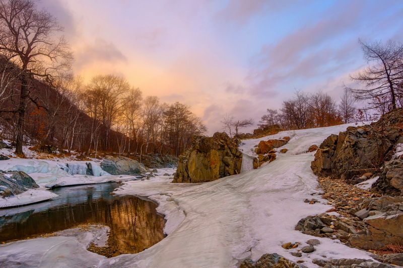 зима, вечер, лед, р.рудная Февральский вечерphoto preview