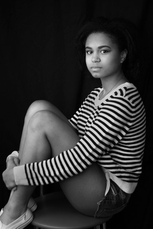 портрет, девушка, чб, portrait, girl, bw Никольphoto preview