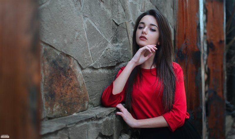 girl, red, portret, hair, beautiful Екатеринаphoto preview