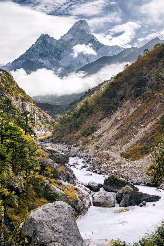 непал, гималаи, ама-даблам, осень, горы, треккинг Ама-Дабламphoto preview