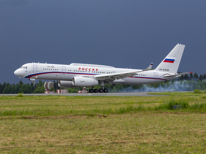 ту-204, авиация, посадка самолета, Посадка Ту-204photo preview