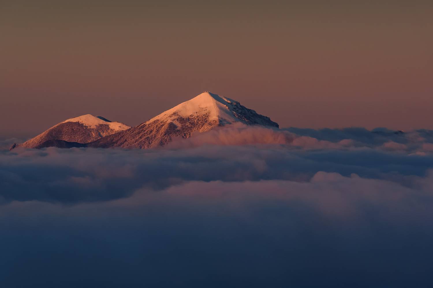 кавказ, кмв, кавказские минеральные воды, горы, зима, облака, облачность, бештау, закат, Zakharov Armen