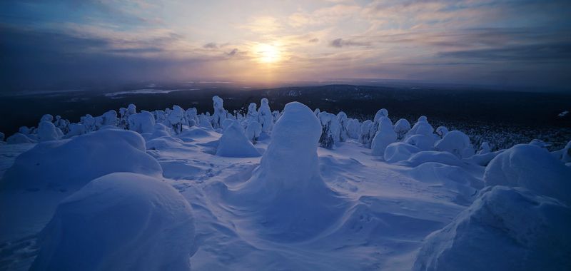 Россия, Пермский край, Полюдов Камень, Красновишерск, закат Закат у Полюдова Камняphoto preview