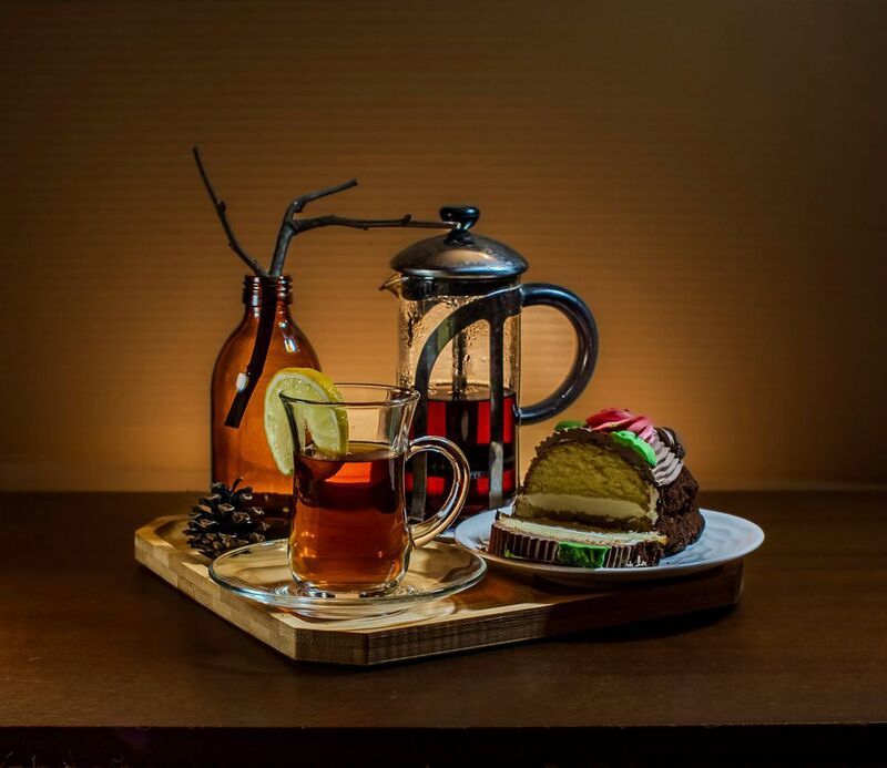 натюрморт Чай с тортомphoto preview