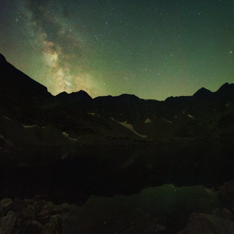 2015, август, архыз, горное озеро, космос, млечный путь Ночь на горном озере (2000 м над уровнем моря)photo preview
