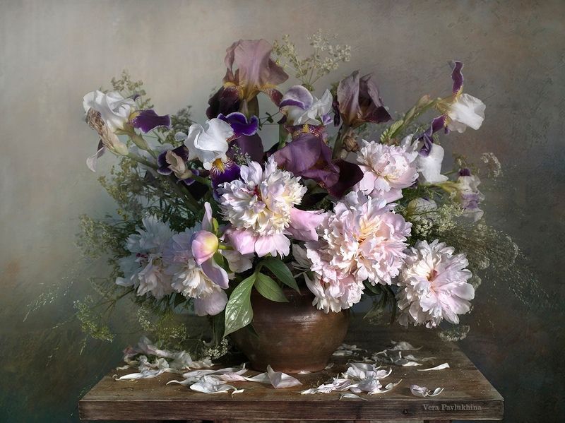 натюрморт, вера павлухина, цветы, пионы Великолепные пионыphoto preview
