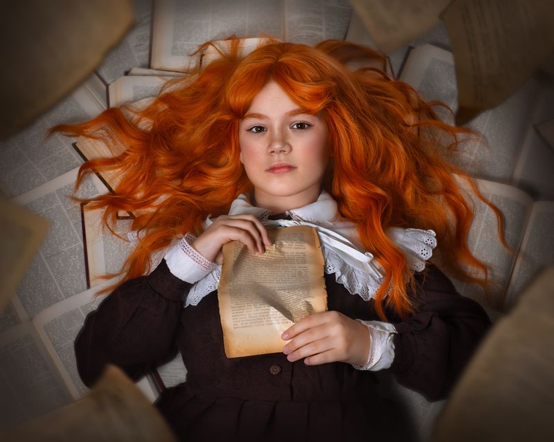 фотограф юлия дюдина, фотограф нижний новгород, арт фотограф,  волшебная фотосессия, детская фотосессия, фотосессия к школе, фотосессия с книгами photo preview