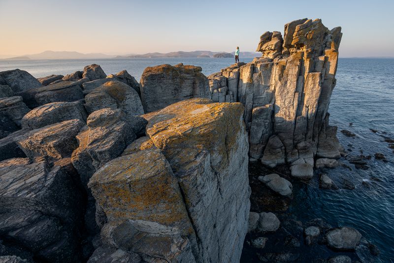 Приморье, Владивосток, Приморский край, Японское море, мыс брюса, маяк буссе, зима Мыс Брюсаphoto preview