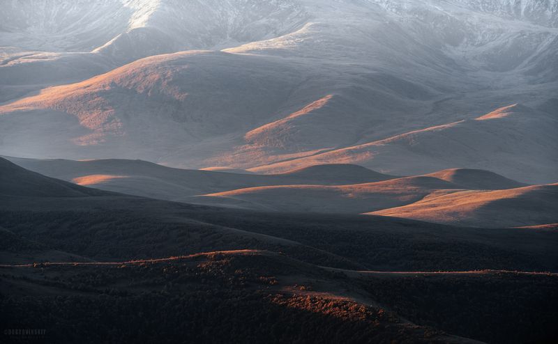 приэльбрусье, кавказ, горы, осень, дымка ***photo preview