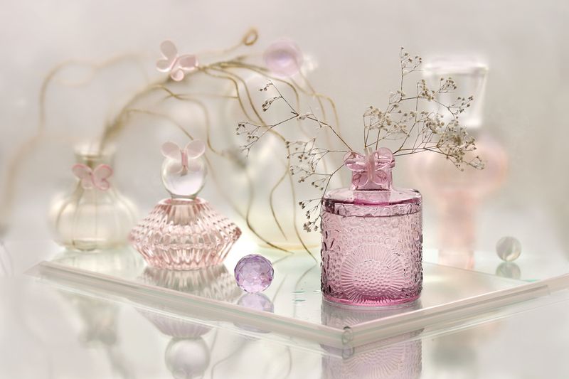 натюрморт, стекло, баночки Сиреневое настроениеphoto preview