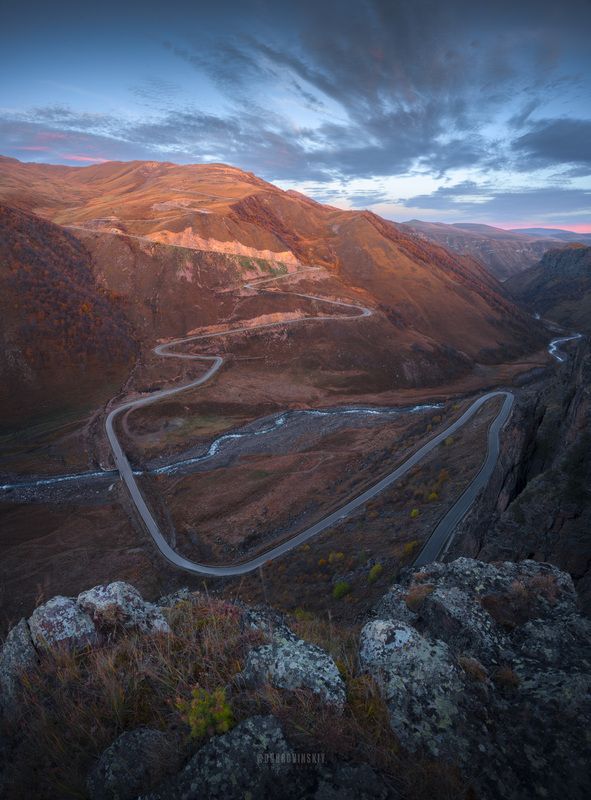 приэльбрусье, кавказ, горы, осень, джилы-су, кабардино-балкария Дорога на Джилы-Суphoto preview