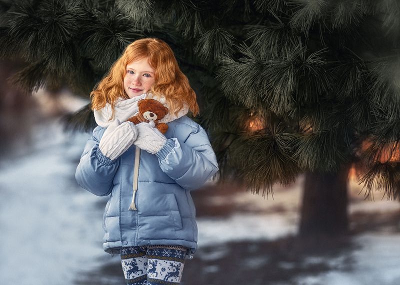 девочка, зима Дарьяphoto preview