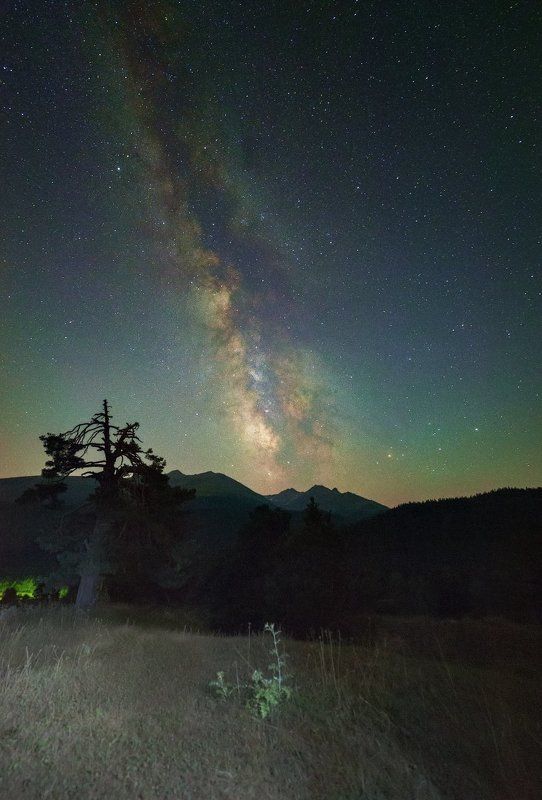 Млечный путь, Архыз, горы, август Перламутровое небо...photo preview